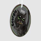 Étude utile Chat Ornament personnalisé (devant)