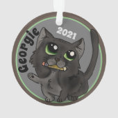 Étude utile Chat Ornament personnalisé (dos)