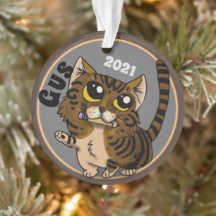 Étude utile Chat Ornament personnalisé