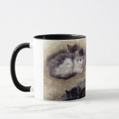 Étude vintage de Ronner de tasse de chats (Gauche)
