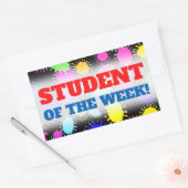 "ÉTUDIANT DE LA SEMAINE !" Autocollant (Enveloppe)