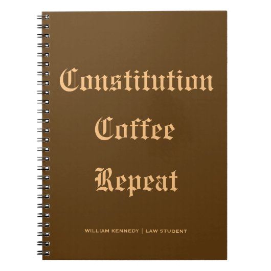 Étudiant en droit du Journal Constitution Classiqu (Devant)