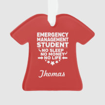 Étudiant en gestion d'urgence Pas de vie ou d'arge