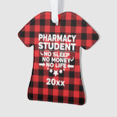 Étudiant en pharmacie Pas de vie Argent Dormir Rou (devant)