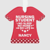 Étudiant en soins infirmiers Non Sommeil Argent Vi (devant)