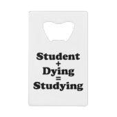 Étudiant Plus Mort Égal Étudier (Devant)