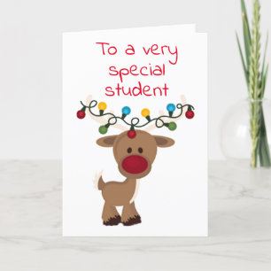 **ÉTUDIANT SPÉCIAL** POUR LA CARTE DE VACANCES DE