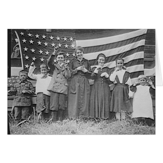 Étudiants de l'école St. Rita Cincinnati 1918 (Devant horizontal)