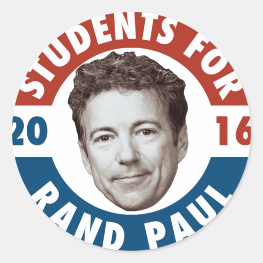 Étudiants pour Rand Paul - autocollant de campagne (Devant)