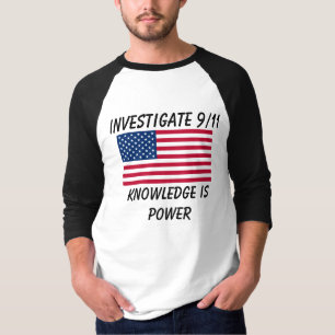 Étudiez 9/11 - Drapeau des Etats-Unis - T-shirt d