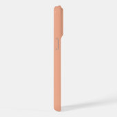 Étui à monogramme en écriture rose pêche classique (Côté droit)