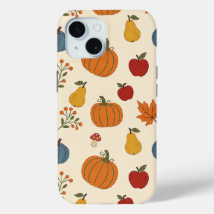 Étui à motif de citrouilles de récolte automnale