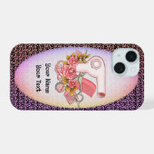 Étui à téléphone Roses de l'esthéticienne (Verso Horizontal)