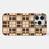 Étui Abstract Shades of Brown pour iPhone 15 Pro M (Verso Horizontal)