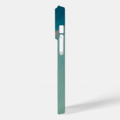 Étui abstrait en marbre d'ocaen pour iPhone 14 Pro (Verso / Gauche)