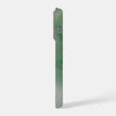 Étui abstrait pour iPhone - Tourbillon vert doux (Côté gauche)