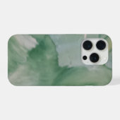 Étui abstrait pour iPhone - Tourbillon vert doux (Verso Horizontal)