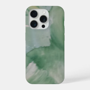 Étui abstrait pour iPhone - Tourbillon vert doux