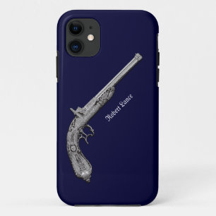 Étui Antique Pistol Personal Blue pour iPhone 5