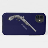 Étui Antique Pistol Personal Blue pour iPhone 5 (Dos (Horizontal))