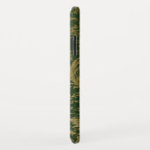 Étui Antique Vert et Or pour iPhone XR (Dos/Droite)