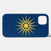 Étui Apple Case-Mate patriotique, drapeau de Macéd (Verso (horizontal))