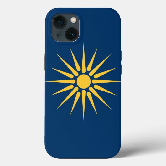 Étui Apple Case-Mate patriotique, drapeau de Macéd (Verso)