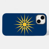 Étui Apple Case-Mate patriotique, Drapeau de Macéd (Verso (horizontal))
