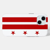 Étui Apple iPhone 15 Case-Mate, drapeau de Washing (Verso (horizontal))