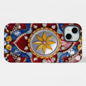 Étui Apple iPhone 15 Plus, couleurs de Colombie (Verso Horizontal)