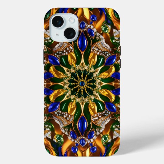 Étui Apple iPhone 15 Plus, Couleurs du Brésil (Verso)