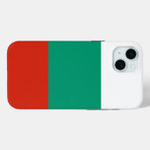 Étui Apple iPhone 15 Plus, drapeau de Bulgarie (Verso (horizontal))