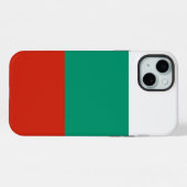Étui Apple iPhone 15 Plus, drapeau de Bulgarie (Verso Horizontal)