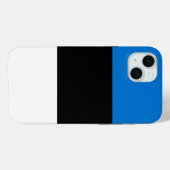 Étui Apple iPhone 15 Plus, drapeau de l'Estonie (Verso (horizontal))