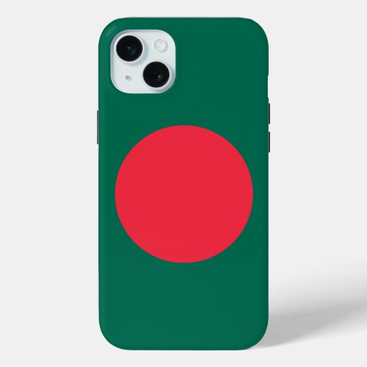 Étui Apple iPhone 15 Plus, drapeau du Bangladesh (Verso)