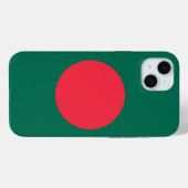 Étui Apple iPhone 15 Plus, drapeau du Bangladesh (Verso (horizontal))