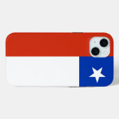 Étui Apple iPhone 15 Plus, drapeau du Chili (Verso (horizontal))