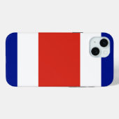 Étui Apple iPhone 15 Plus, drapeau du Costa Rica (Verso (horizontal))