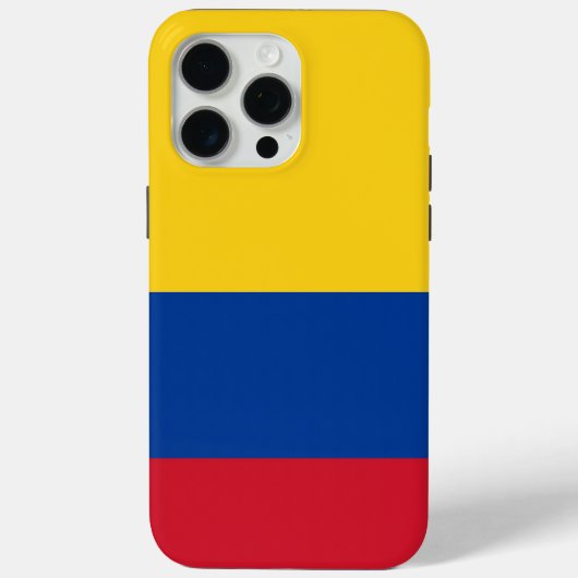 Étui Apple iPhone 15 Pro Max, drapeau de Colombie (Verso)