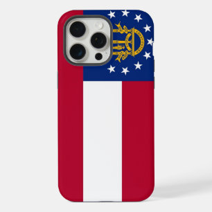 Étui Apple iPhone 15 Pro Max, drapeau de Géorgie