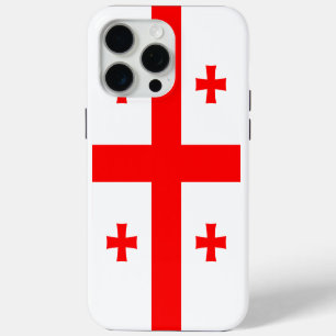 Étui Apple iPhone 15 Pro Max, drapeau de la Géorgi