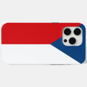 Étui Apple iPhone 15 Pro Max, drapeau de la Tchéqu (Verso (horizontal))