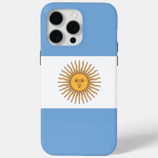 Étui Apple iPhone 15 Pro Max, drapeau de l'Argenti (Verso)