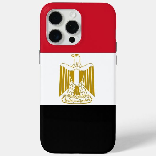 Étui Apple iPhone 15 Pro Max, drapeau de l'Égypte (Verso)