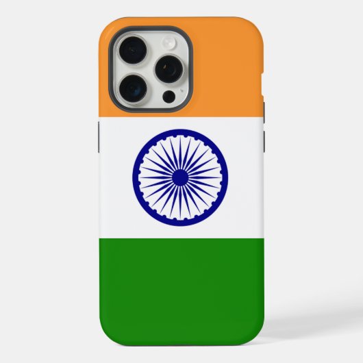 Étui Apple iPhone 15 Pro Max, drapeau de l'Inde (Verso)