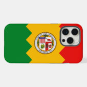 Étui Apple iPhone 15 Pro Max, drapeau de Los Angel (Verso Horizontal)