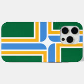 Étui Apple iPhone 15 Pro Max, Drapeau de Portland (Verso (horizontal))
