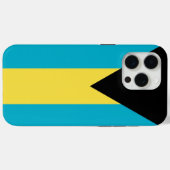 Étui Apple iPhone 15 Pro Max, drapeau des Bahamas (Verso (horizontal))