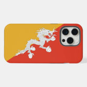 Étui Apple iPhone 15 Pro Max, drapeau du Bhoutan (Verso Horizontal)