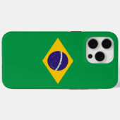 Étui Apple iPhone 15 Pro Max, drapeau du Brésil (Verso (horizontal))